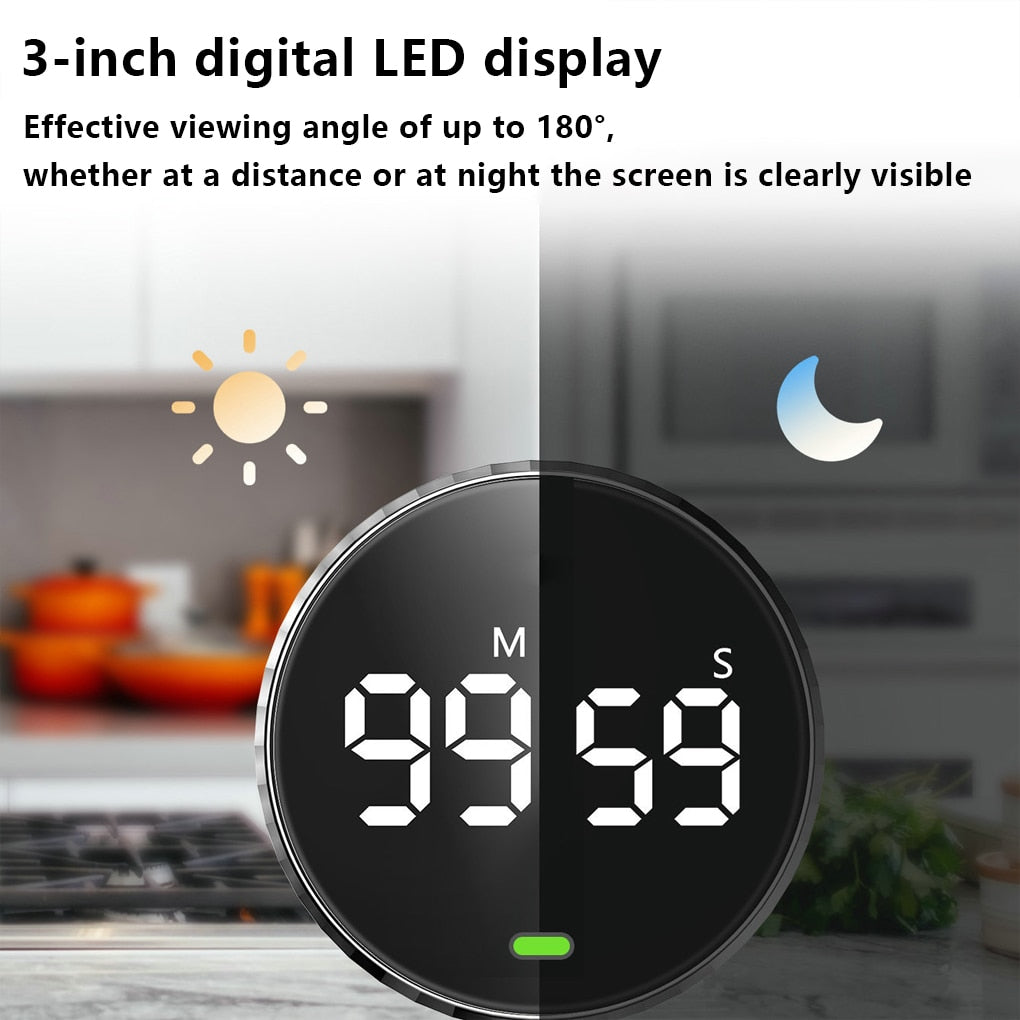 MUNCH. Magnetic Digital Kitchen Timer